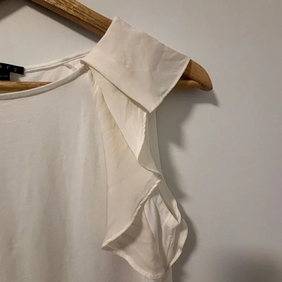 Theory Ruffle Sleeve Top - Picture 5 of 10